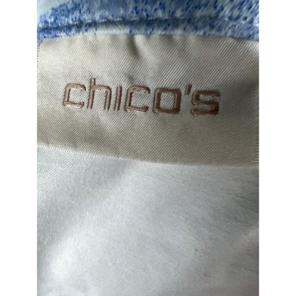 Chico's Women's Light Denim Design Jacket Size L - Picture 7 of 9